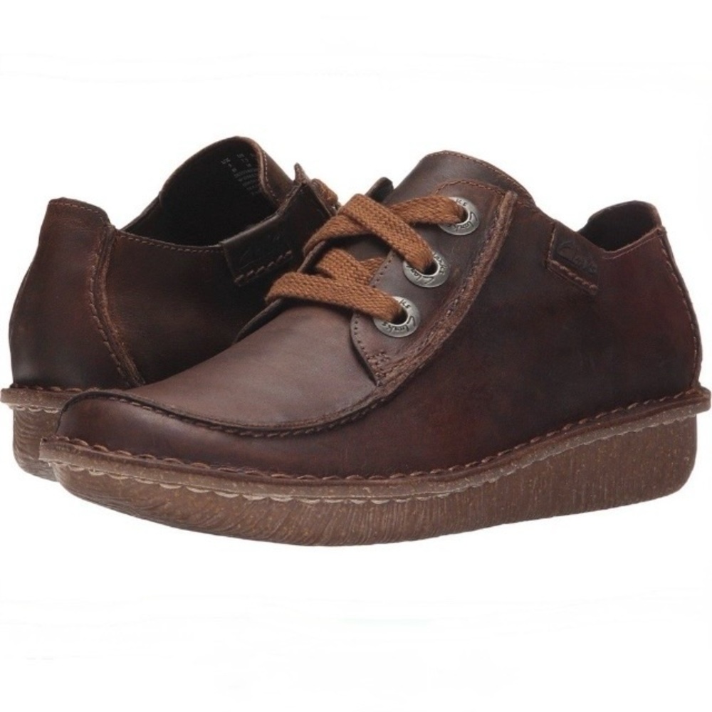 Clarks Brown Wide Toe Box Comfort Shoes Funny Dream